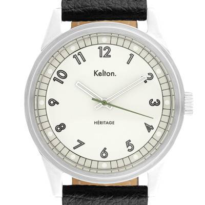 Montre Héritage Blanche Epsom noir 9126842 - Kelton