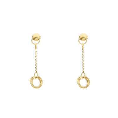 925 Silver Diamond-Cut Drop Earrings - Orus Bijoux