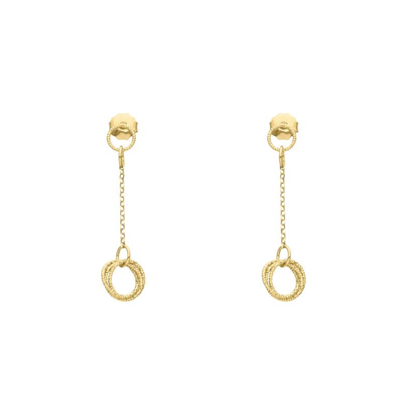 Boucles d'Oreilles Pendantes Diamantées en Argent 925 - Orus Bijoux
