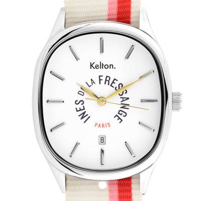 Montre Grande Colorama Rose- Rouge Kelton x Ines de la Fressange Paris 9124392 - Kelton
