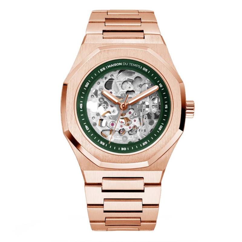 Montre MTBeta Skeleton Rose Gold Acier - Maison du Temps