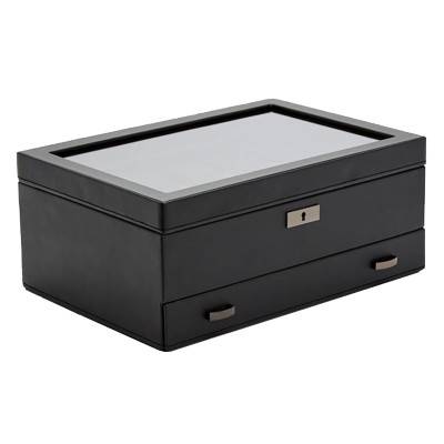 Boîte à montre avec tiroir AXIS 10 pièces poudré - Wolf 1834