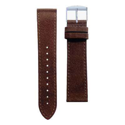 Chocolate Nubuck Leather Watch Strap - Gustave & Cie