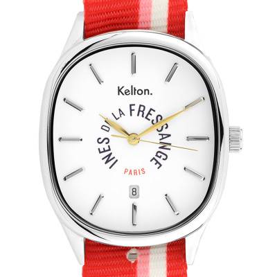 Montre Grande Colorama Rouge- Rose Kelton x Ines de la Fressange Paris 9124382 - Kelton