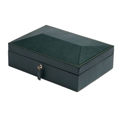 British Racing Green 10-Piece Watch Box 792802 - Wolf 1834
