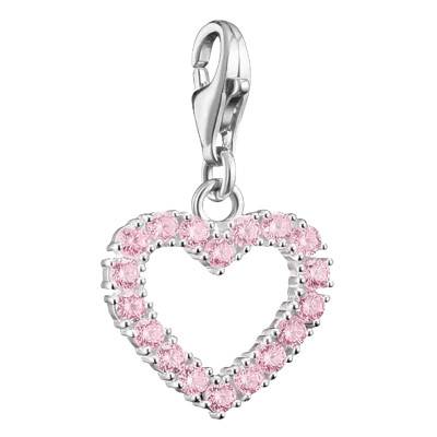 925 Silver Pink Heart Original Charm Pendant - 2241-051-9 - Thomas Sabo