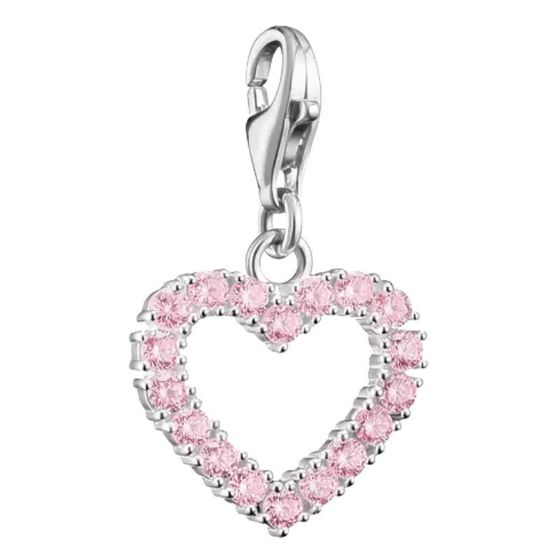 925 Silver Pink Heart Original Charm Pendant - 2241-051-9 - Thomas Sabo
