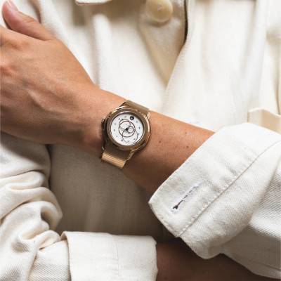 Bracelet de montre Acier Tressé Or Rose 20 x 16 mm - Beaubleu