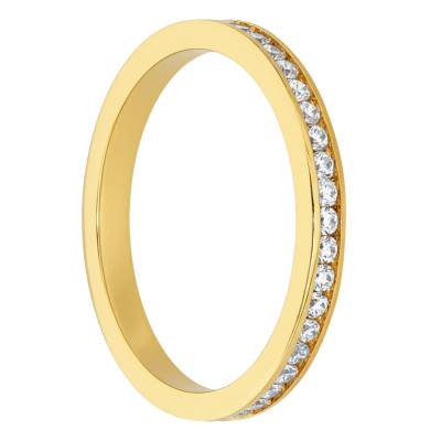 Sanaga Standard Wedding Ring in 750 Yellow Gold & Diamonds, Width 2.30 mm - Fair'Belle