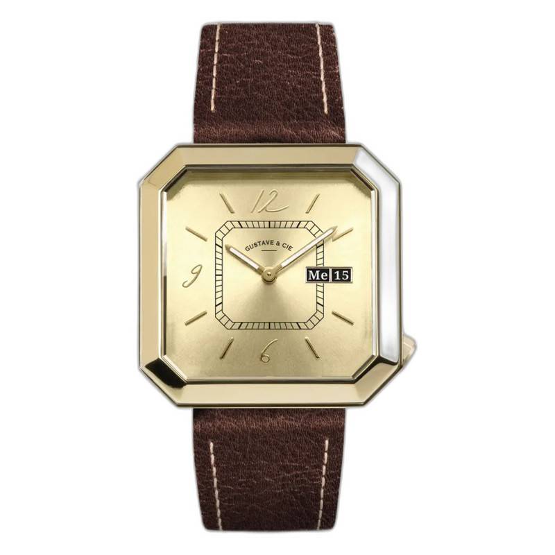 Montre Marie 12H classique - champagne - Gustave & Cie