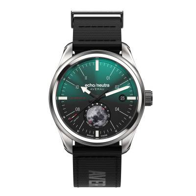 Averau 39 "Big Moon" Gradient Green Lunar Phase Watch - Echo/Neutra