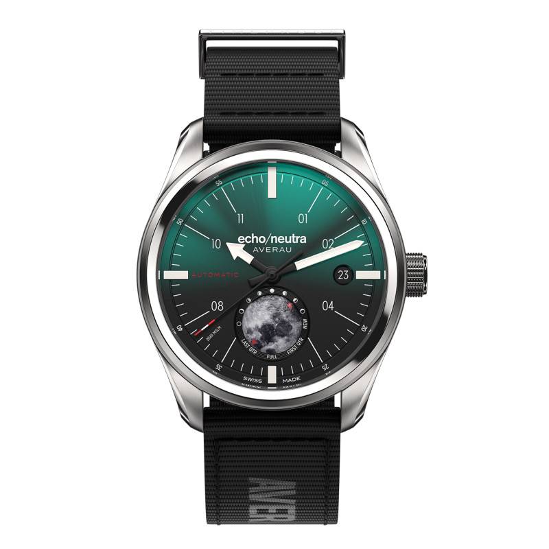 Averau 39 "Big Moon" Gradient Green Lunar Phase Watch - Echo/Neutra