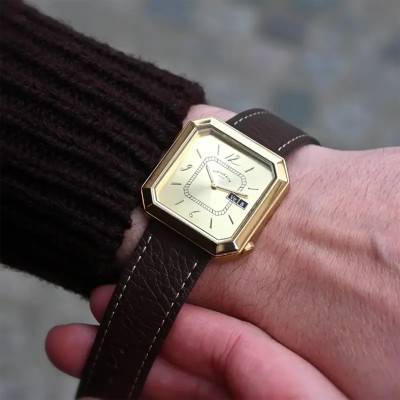 Montre Marie 12H classique - champagne - Gustave & Cie