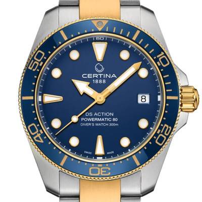 Montre DS Action Diver 38mm Powermatic 80 C0488072204100 - Certina