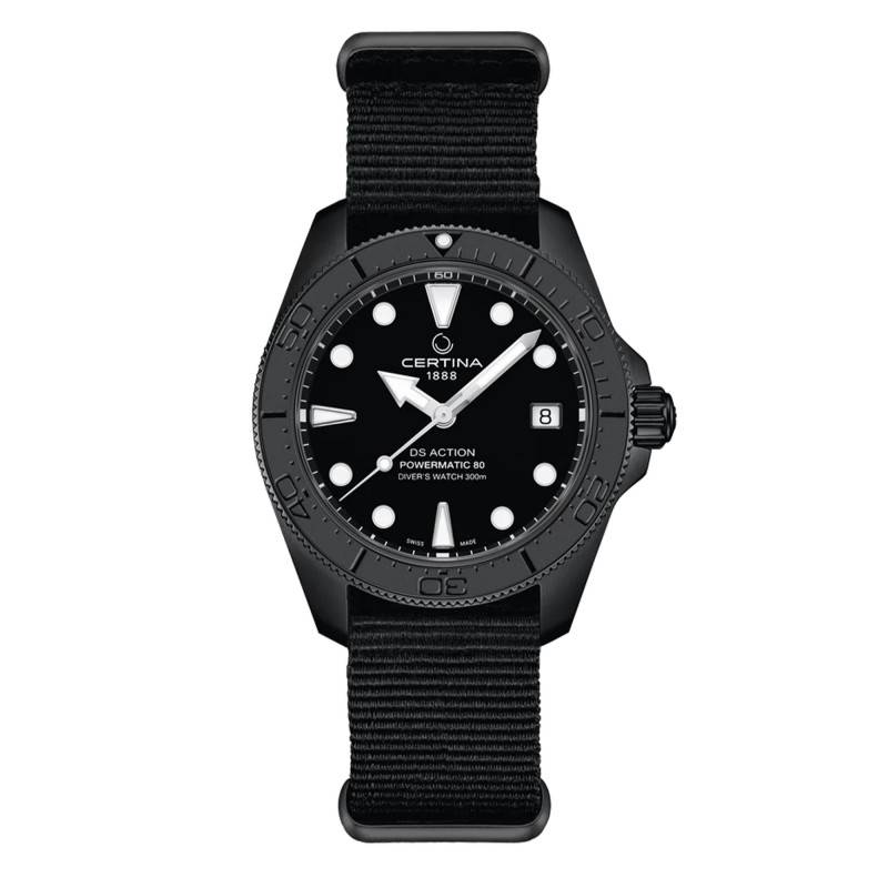 Montre DS Action Diver 38mm Powermatic 80 C0488073805100 - Certina