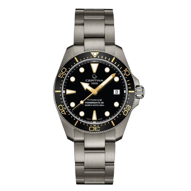 DS Action Diver 38mm Powermatic 80 Watch C0488074405100 - Certina