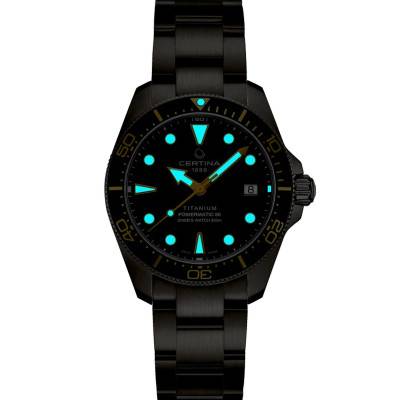 DS Action Diver 38mm Powermatic 80 Watch C0488074405100 - Certina