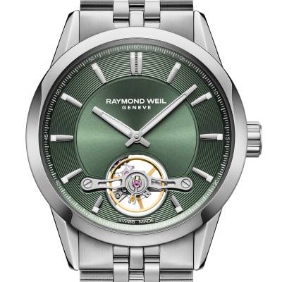 Freelancer Calibre RW1212 42 mm Green Dial Watch 2781-ST-52051 - Raymond Weil
