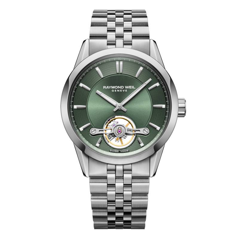 Freelancer Calibre RW1212 42 mm Green Dial Watch 2781-ST-52051 - Raymond Weil