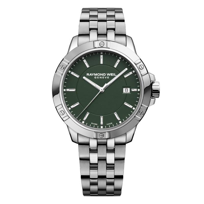 Green Tango Classic 41 mm Watch - Green Dial 8160-ST-52041 - Raymond Weil