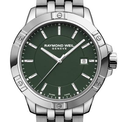 Green Tango Classic 41 mm Watch - Green Dial 8160-ST-52041 - Raymond Weil