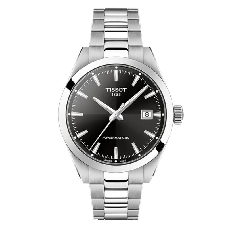 Gentleman Black 38mm Watch T1658071105100 - Tissot