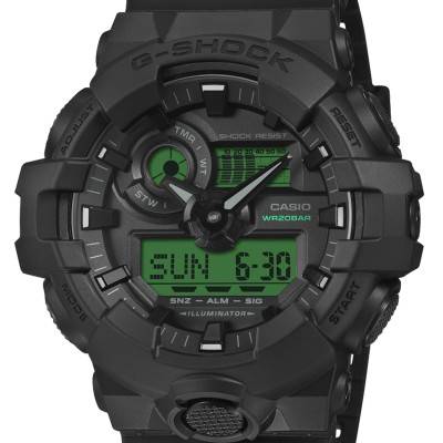 Black & Electro Green Capsule Watch GA-700BEG-1AER - Casio G-Shock