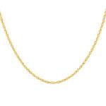 Offre : Chaîne Prince de Galles, Or Jaune 375, Longueur 41 cm, Largeur 0,40 mm