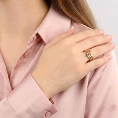 Yellow Gold 375 or 750 Black Diamond 0.10 ct Solitaire Ring - Aurora