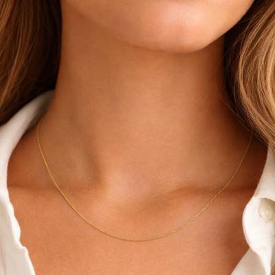 375/1000 Yellow Gold Prince of Wales Chain, Length 41 cm, Width 0.40 mm - Ocarat