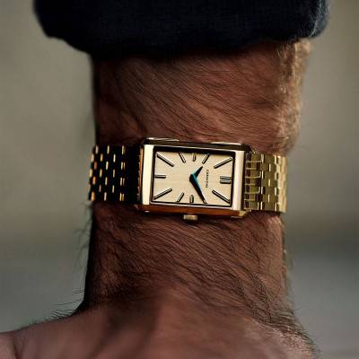 Montre Visionnaire Yellow Gold on Bracelet - Corniche