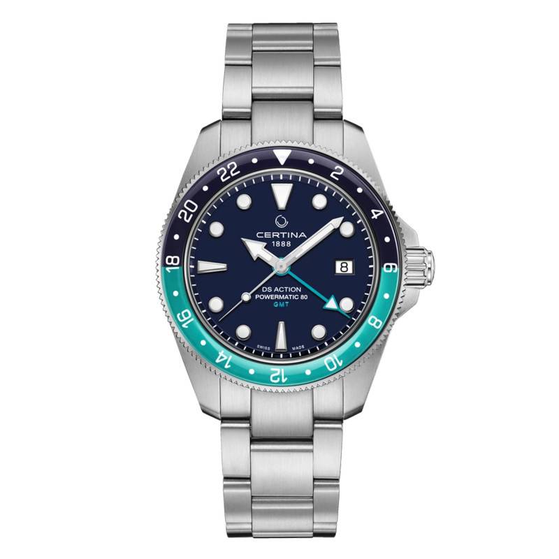 DS Action GMT Powermatic 80 Watch C0329291104101 - Certina