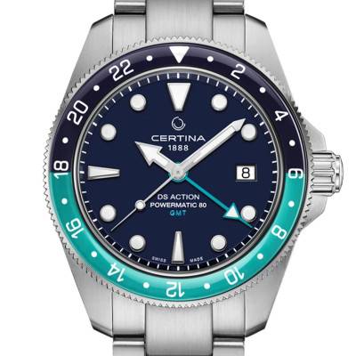 Montre DS Action GMT Powermatic 80 C0329291104101 - Certina