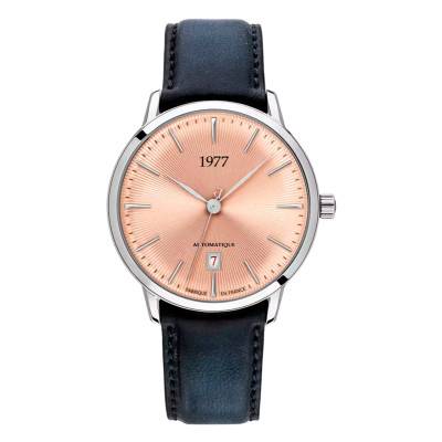 Silver Salmon Leather EDMOND Watch 1977P01156 - 1977