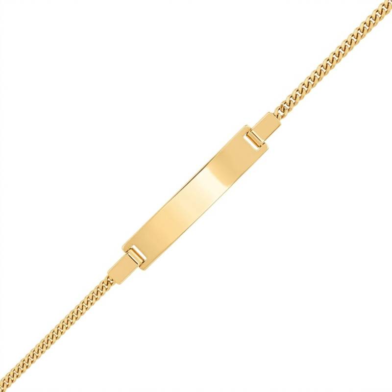 Gourmette en Or Jaune 750, Longueur Ajustable 14 cm - Bambins