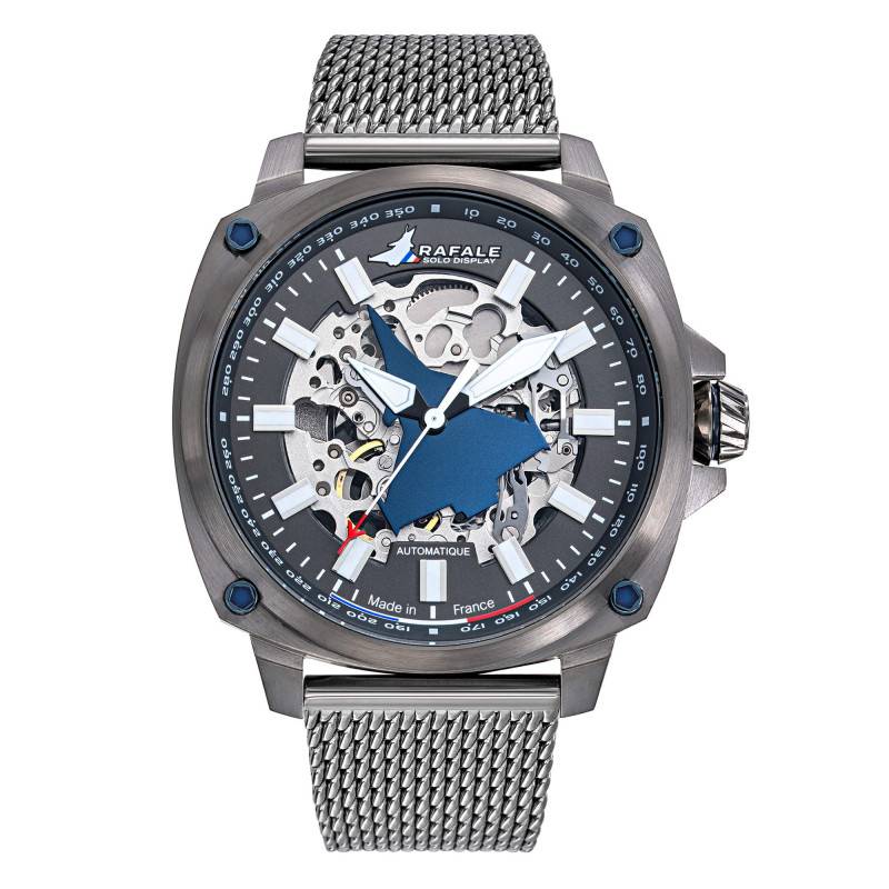 Montre Rafale Solo Display PILOTE Automatique Acier Gun 666040 - Patrouille de France