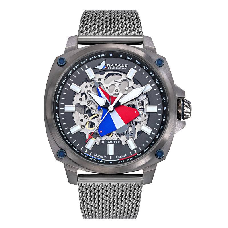 Watch Rafale Solo Display PILOTE Automatique Steel Gun 666038 - Patrouille de France