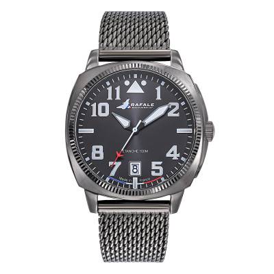Black Steel Rafale Solo Display COACH Watch 666032 - Patrouille de France