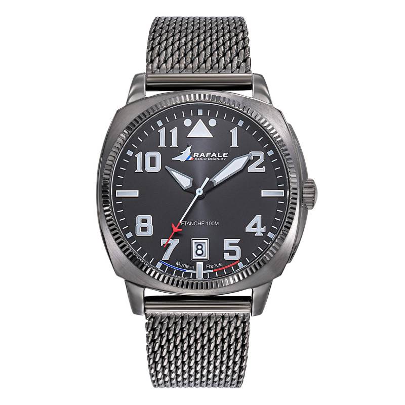 Black Steel Rafale Solo Display COACH Watch 666032 - Patrouille de France