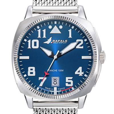Blue Dial Steel COACH Watch Rafale Solo Display 666031 - Patrouille de France
