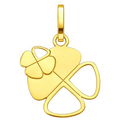 Pendentif Trèfles Ajourés en Or Jaune 375 - Ocarat