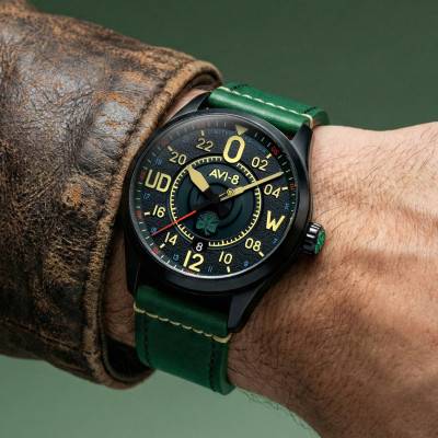 AVI-8 Spitfire Smith Automatic St Patrick's Day Limited Edition Watch AV-4154-01 - Avi-8