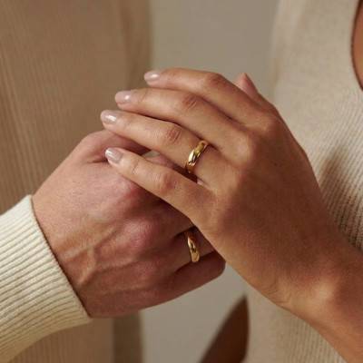 Alliance Demi-Jonc Confort en Or Jaune 375, Largeur 3,00 mm - Ocarat