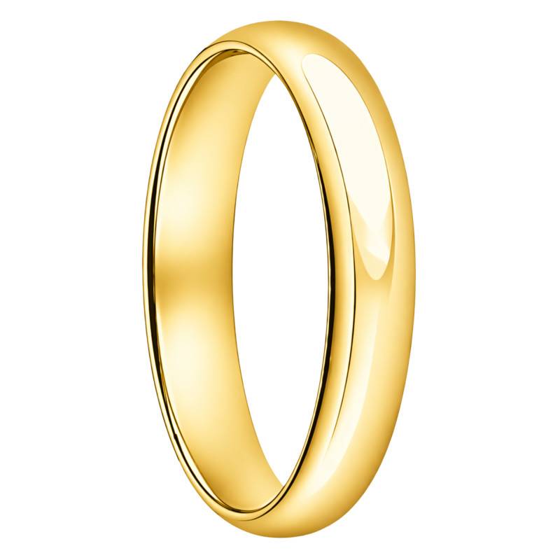 Alliance Demi Jonc Confort en Or Jaune 375, Largeur 3,50 mm - Ocarat