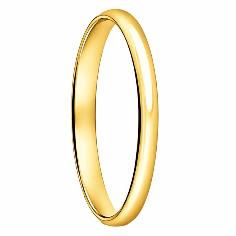 Alliance Demi-Jonc Confort en Or Jaune 375, Largeur 2,00 mm - Ocarat