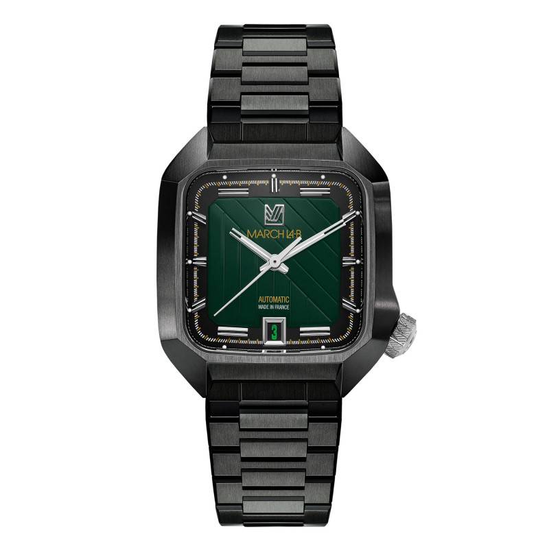 Montre AM2 Automatique - Ultimate - Acier DLC Noir - March LAB