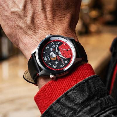AVI-8 Hawker Hurricane McKellar Dual Time Peanuts Snoopy Flying Ace Limited Edition Watch AV-4151-01 - Avi-8