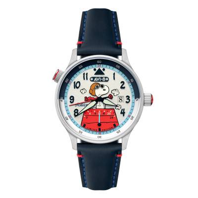 Montre Hawker Hurricane McKellar Dual Time Peanuts Snoopy Flying Ace Limited Edition AV-4151-02 - Avi-8