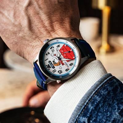 Hawker Hurricane McKellar Dual Time Peanuts Snoopy Flying Ace Limited Edition Watch AV-4151-02 - Avi-8