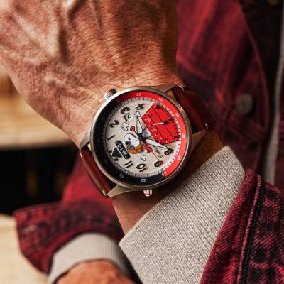 AVI-8 Hawker Hurricane McKellar Dual Time Peanuts Snoopy Flying Ace Limited Edition Watch AV-4151-03 - Avi-8